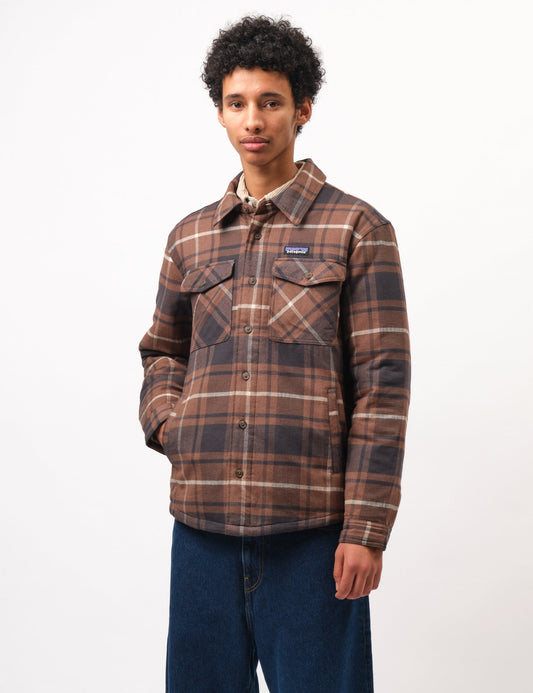 Pata LW Insulated Fjord Flannel Outdoor Shirt - Molasses Brown