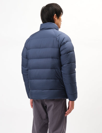 Pata Reversible Silent Down Jacket - New Navy Blue