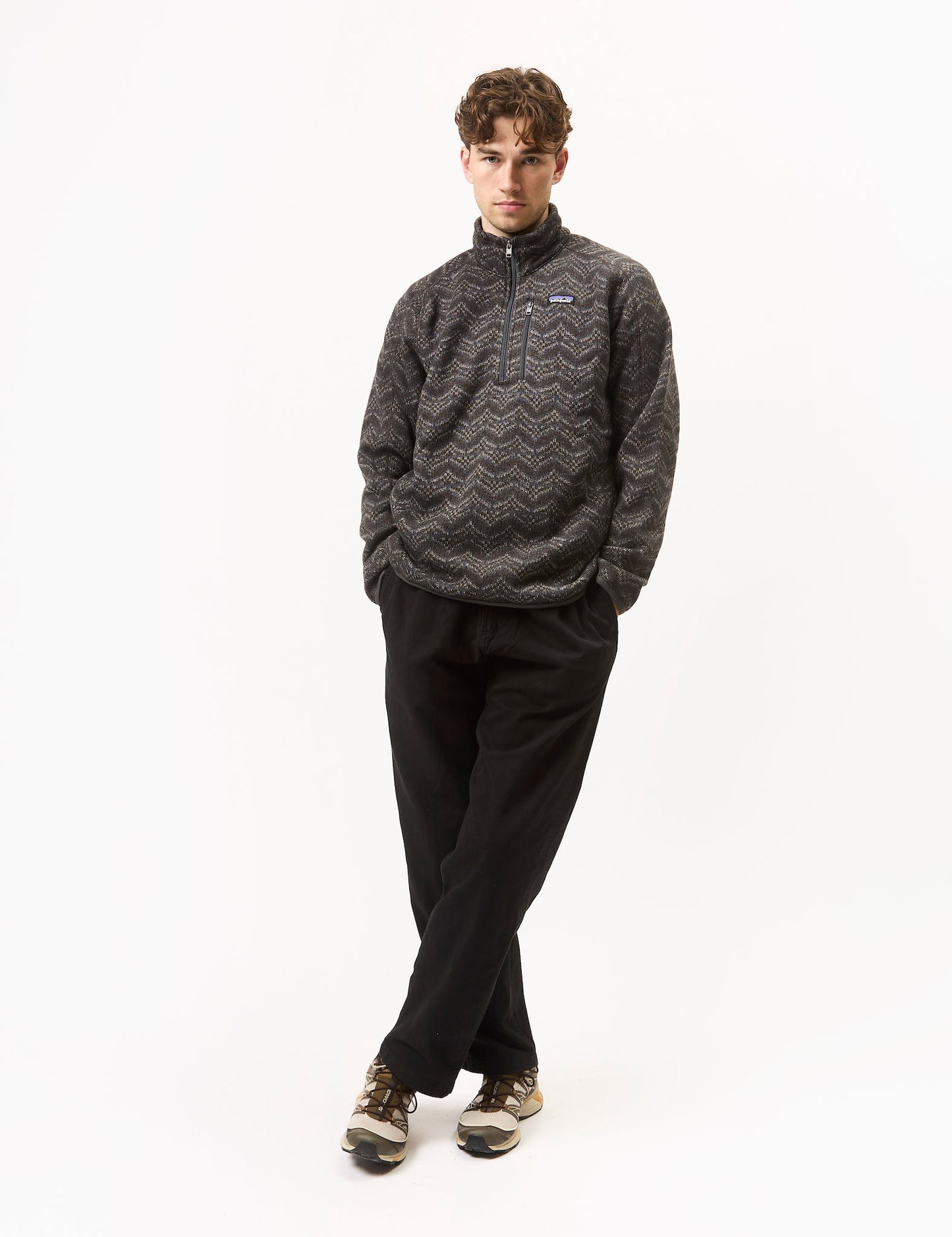 Pata 1/4 Zip Island Escape:  Better Sweater - Forge Grey