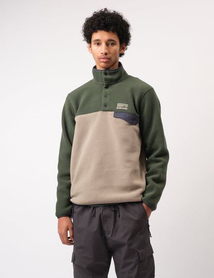 Pata LW Synch Fleece Snap-T Pullover - Seabird Grey