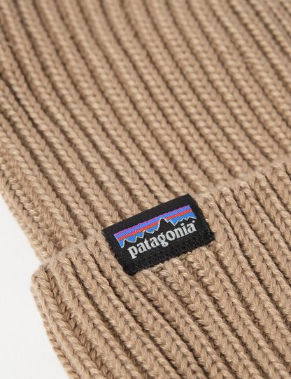 Pata Fishermans Rolled Beanie Hat - Ash Tan