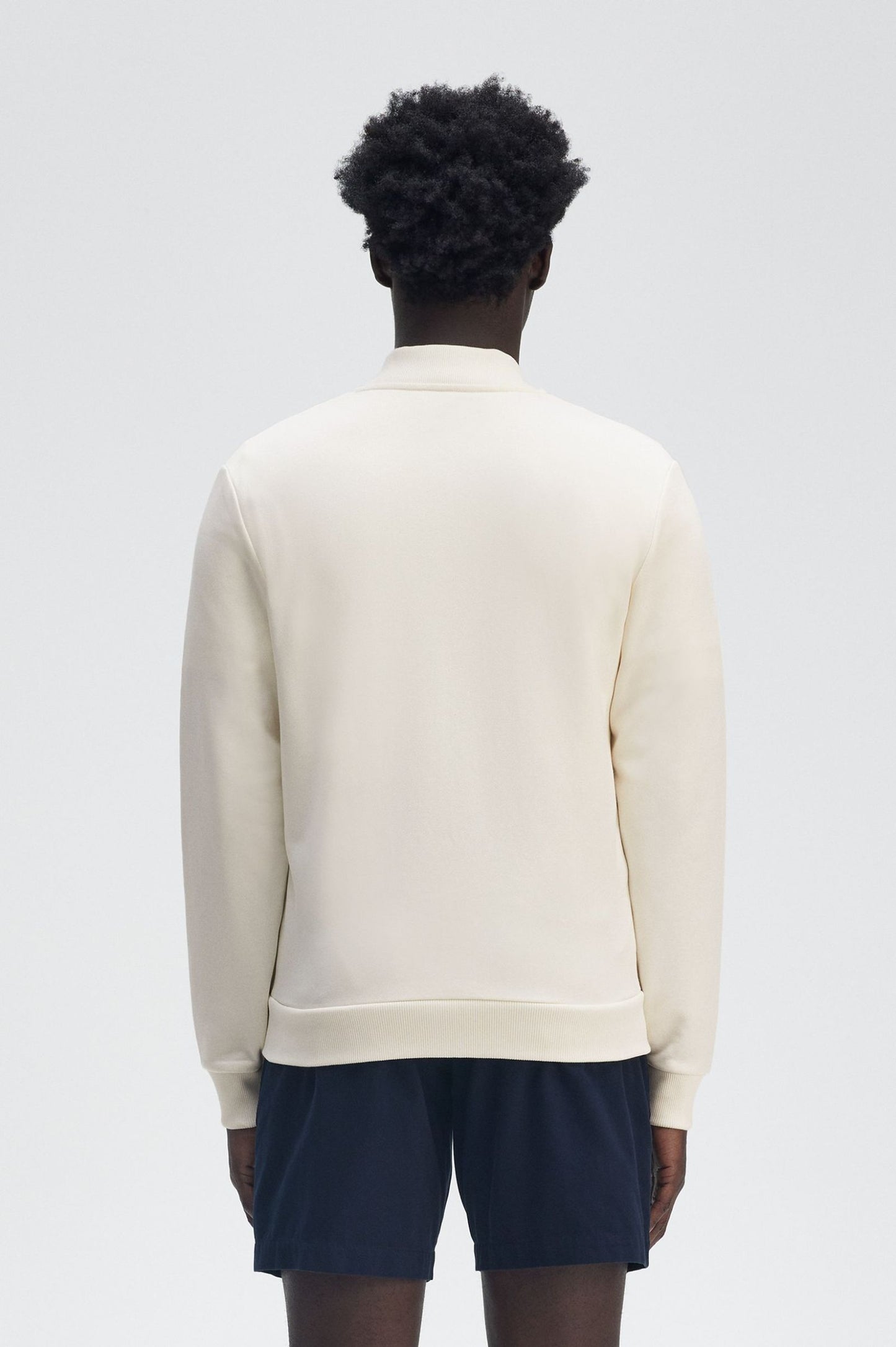 Panelled Zip Through Sweatshirt