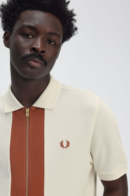 Zip Through Polo Shirt