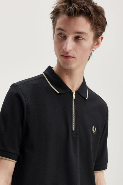 Crepe Pique Polo Shirt