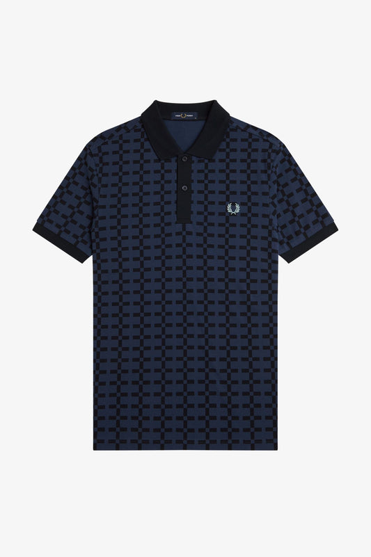 Jacquard Print Polo Shirt