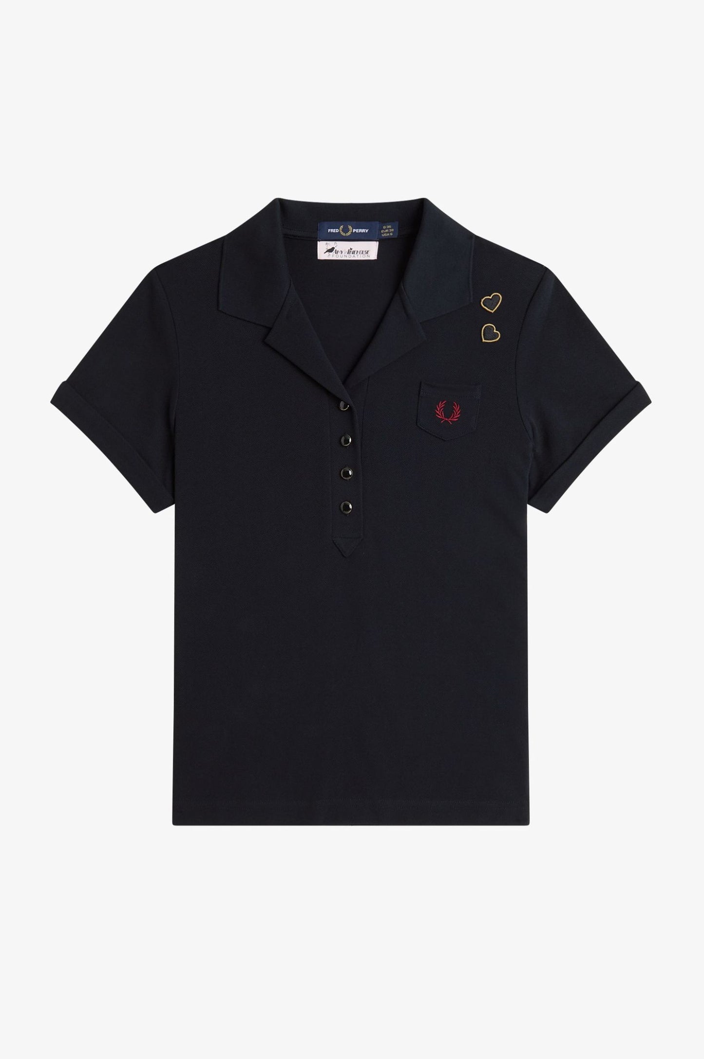 Amy Winehouse FoundationPocket Detail Polo Shirt