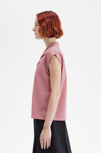 Amy Winehouse FoundationOpen Collar Gingham Shirt